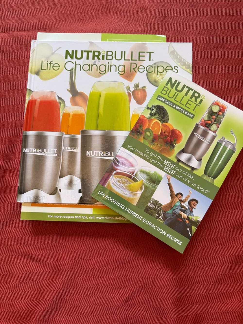 Nutribullet Life Changing Recipes Hardcover & User Guide Book Set